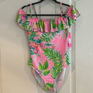 NWT Lilly Pulitzer Fiesta One Piece Bathing Suit, Sz 8